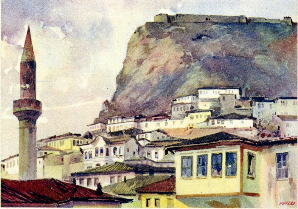 Argirocastro - Parte della città e la fortezza