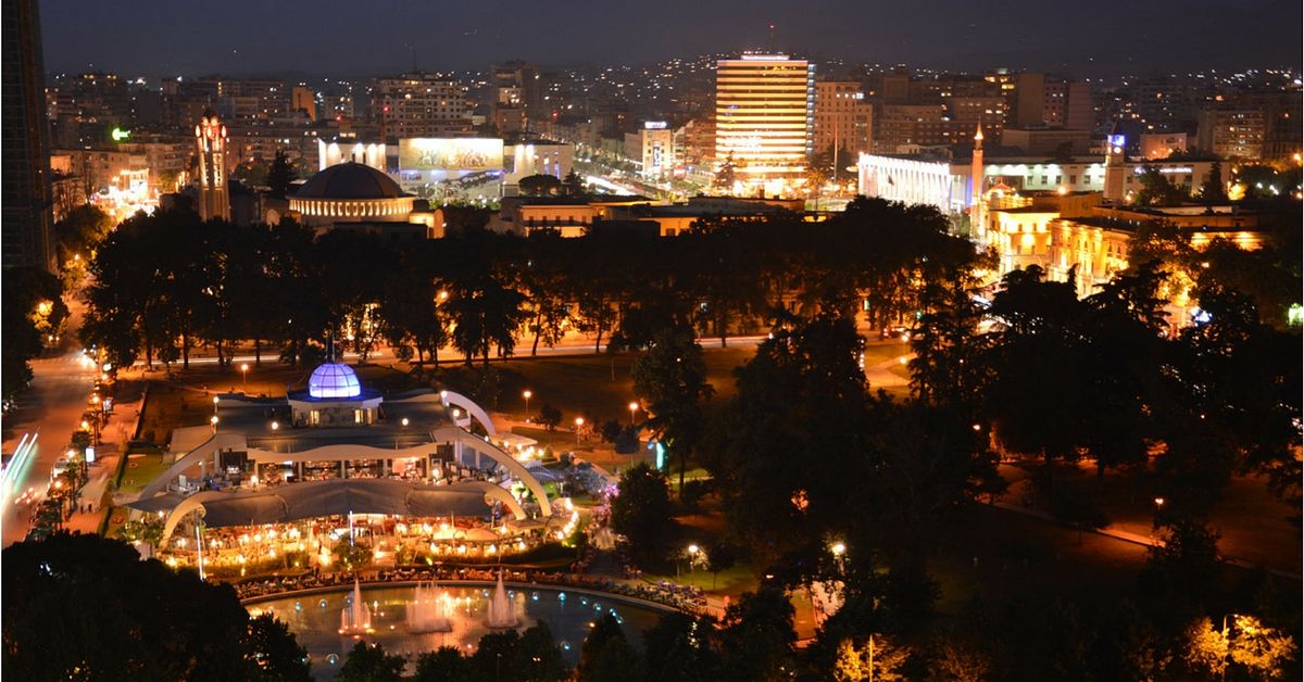 Tirana By Night Record Mondiale Di Bar In Albania Opt