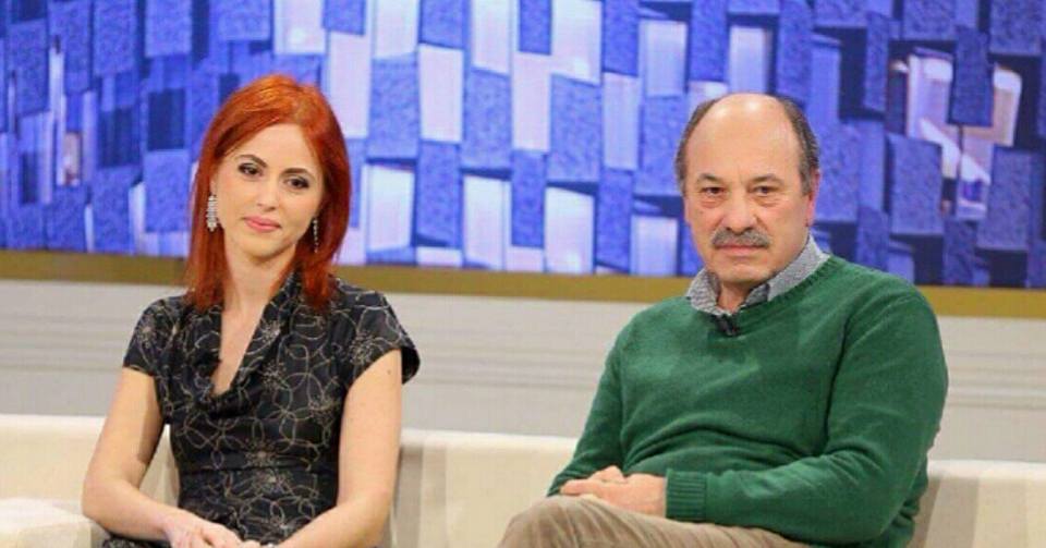 Edmond Budina e Adele Budina in un programma televisivo albanese