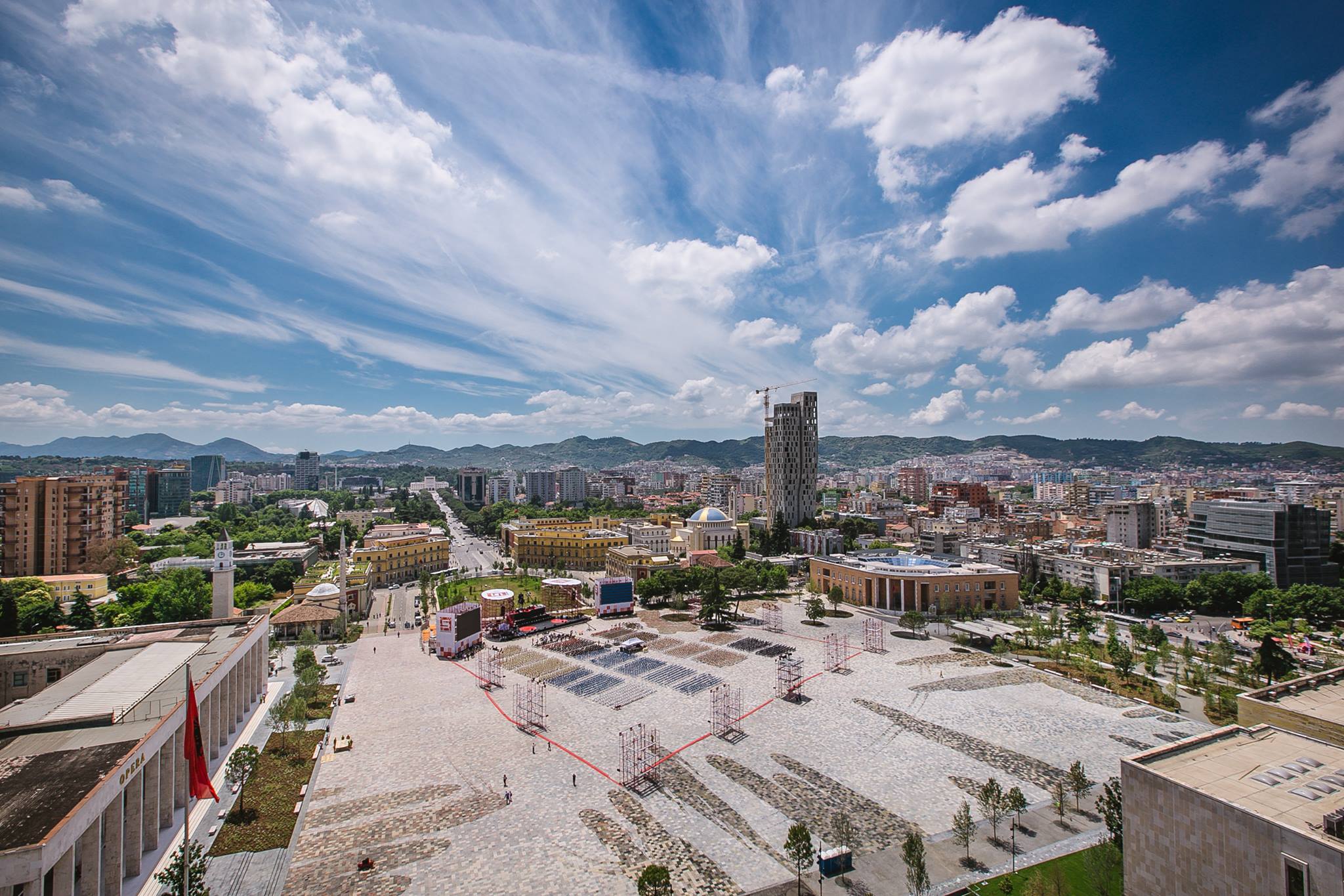 Piazza Scanderbeg, Tirana Albania European Prize for Urban Public Space 2018