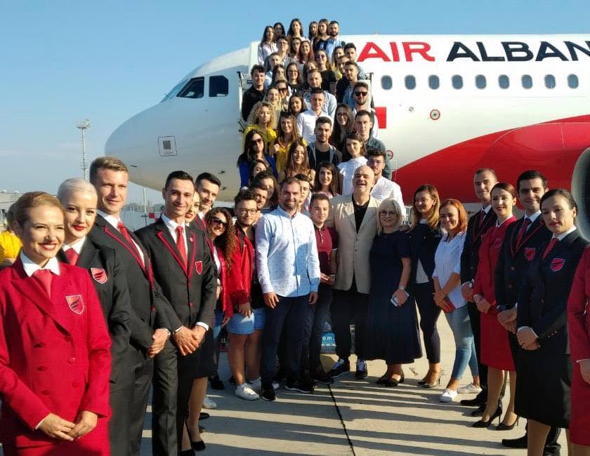 Air Albania all'aeroporto di Tirana