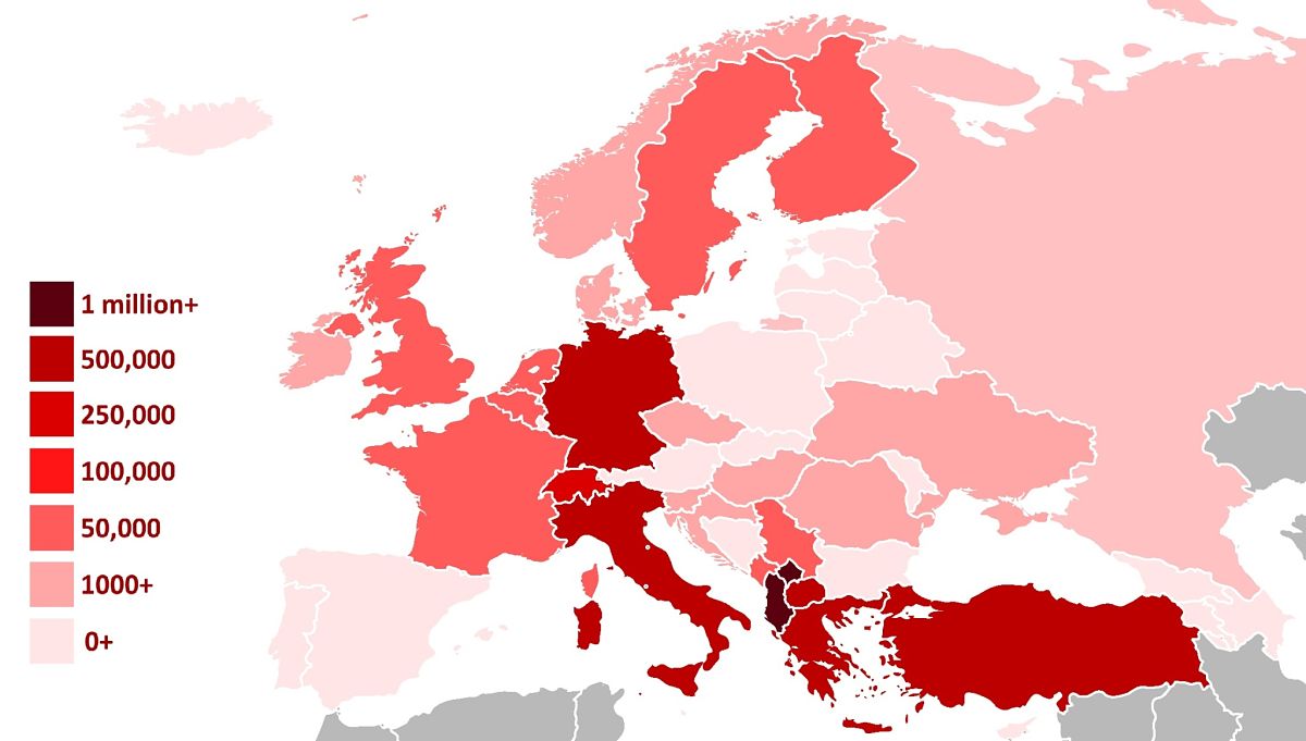 Diaspora Albanese In Europa