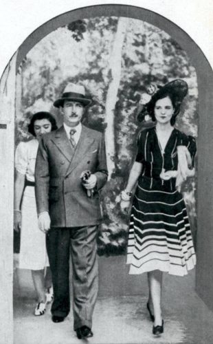 Il re Zog con la regina Geraldine a Stoccolma, 1940