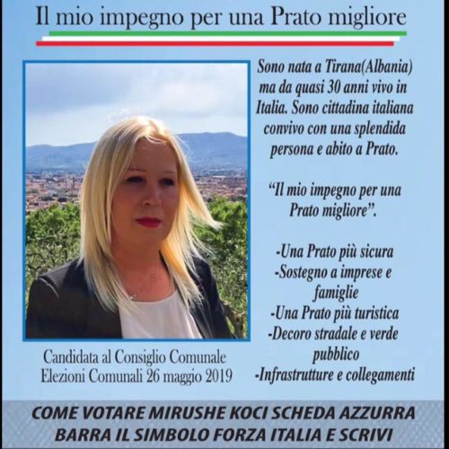 Mirushe Koci, candidata a Prato