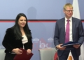 Ministro Belinda Balluku e Rohan D’Souza, manager di Shell Upstream Albania