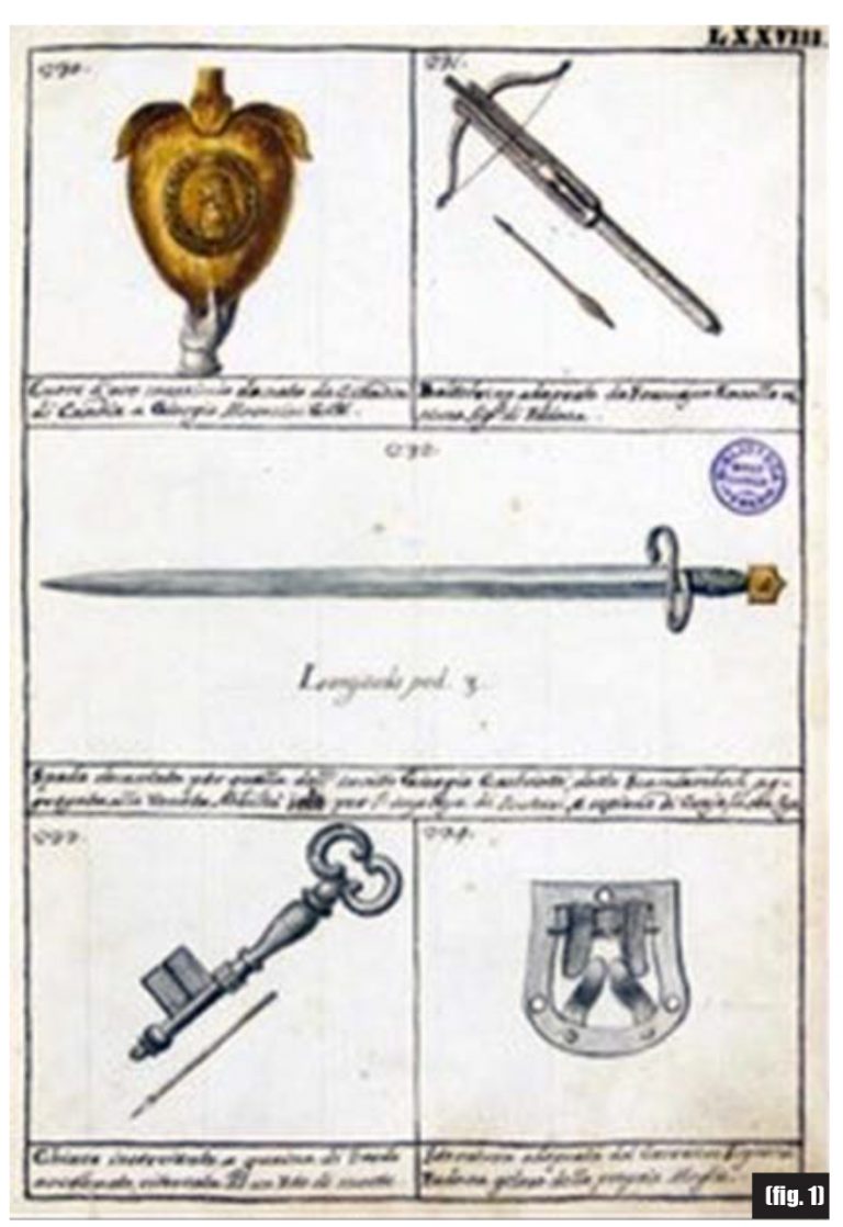 La spada considerata come personale di Scanderbeg