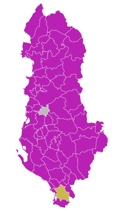 Mappa Elezioni Albania