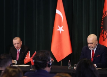 Tirana, Erdogan in conferenza stampa congiunta con Edi Rama