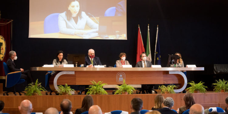 La delegazione da Tirana, stamani all’Università della Tuscia