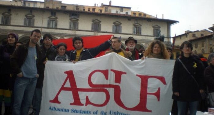 Rappresentanti dell'Associazione degli Studenti Albanesi a Firenze