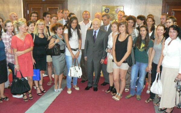 Il Presidente del Kosovo, Fatmir Sejdiu incontra i corsisti