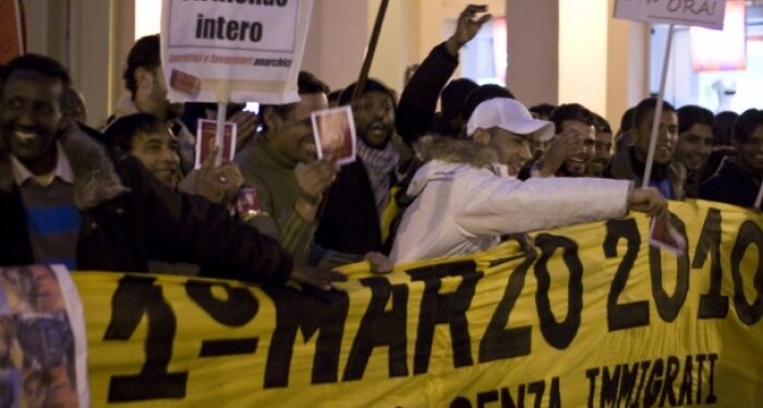 Lo sciopero degli immigrati di Bologna-Foto di Pietro Tarozzi