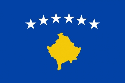 La bandiera attuale della Kosova
